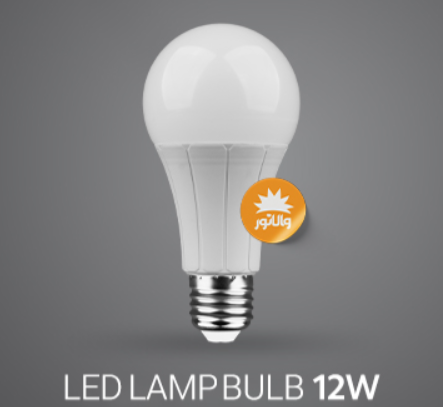لامپ LED حبابی ۱۲ وات پایه E27 پارس شعاع توس