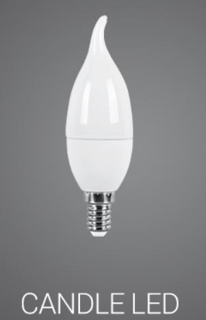 لامپ LED اشکی ۶ وات مات پارس شعاع توس پایه E14