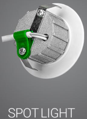چراغ چشمی توکار ۳ وات SMD دایرهای پارس شعاع توس