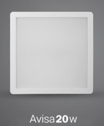 چراغ روکار مربعی آویسا ۲۰ وات LED پارس شعاع توس