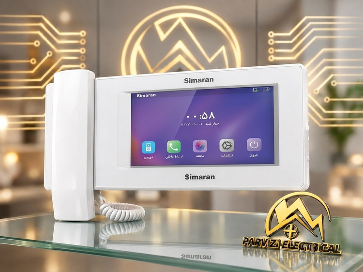 مانیتور آیفون تصویری سیماران مدل 73D | صفحه لمسی 7 اینچ IPS