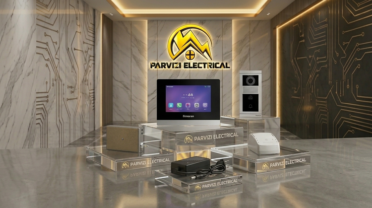 پکیج کامل آیفون تصویری یک واحدی سیماران (مانیتور ۷۷D + پنل کارتخوان فرداد)